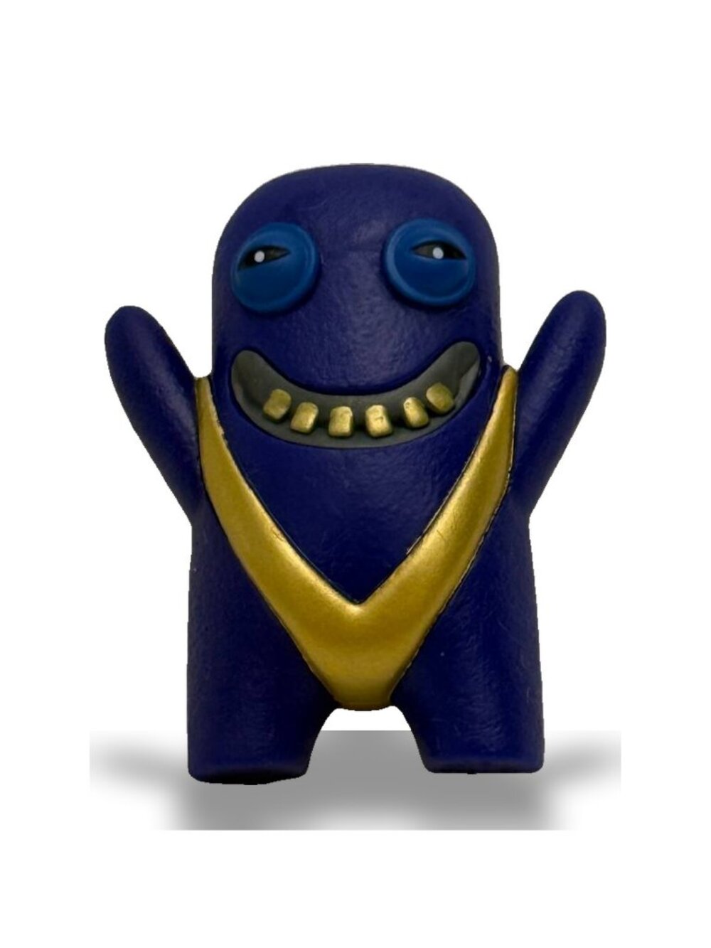 Fuggler 2.5" Blue Sumo Monster Mini Figure with Gold Belt